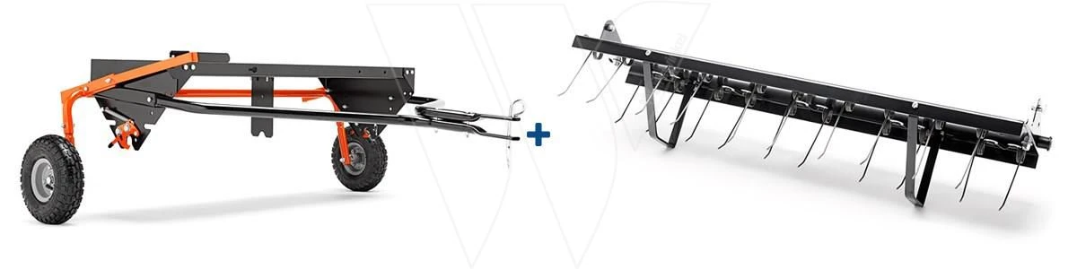 Husqvarna Platform + Verticuteer Hark 1 Husqvarna Platform + Verticuteer Hark